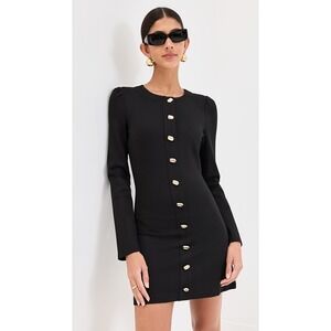 NWT‎ Reformation Micah Knit Dress in Black Size XS
